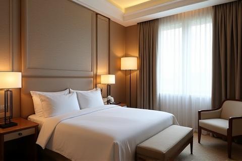 Luxurious hotel room interior